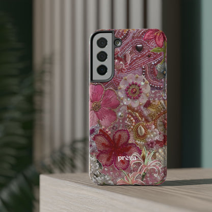 Floral Embroidery Phone Case