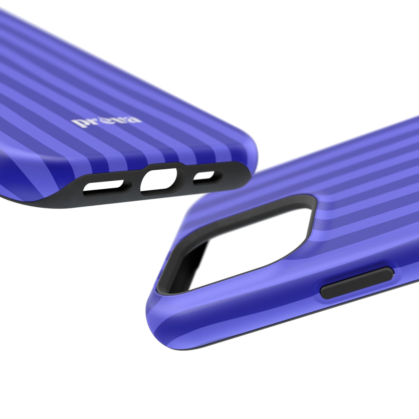 Neon Blue Stripes Phone Case