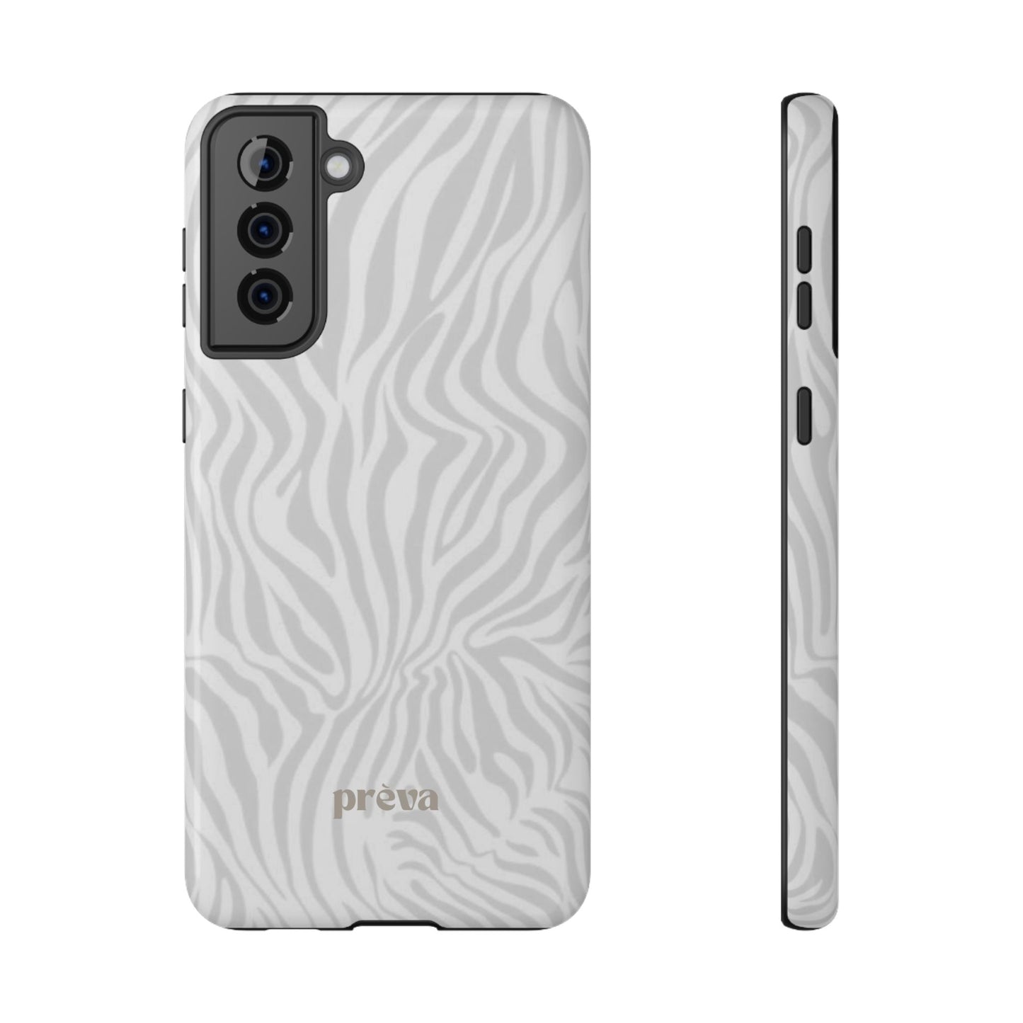 Zebra White Wave Phone Case