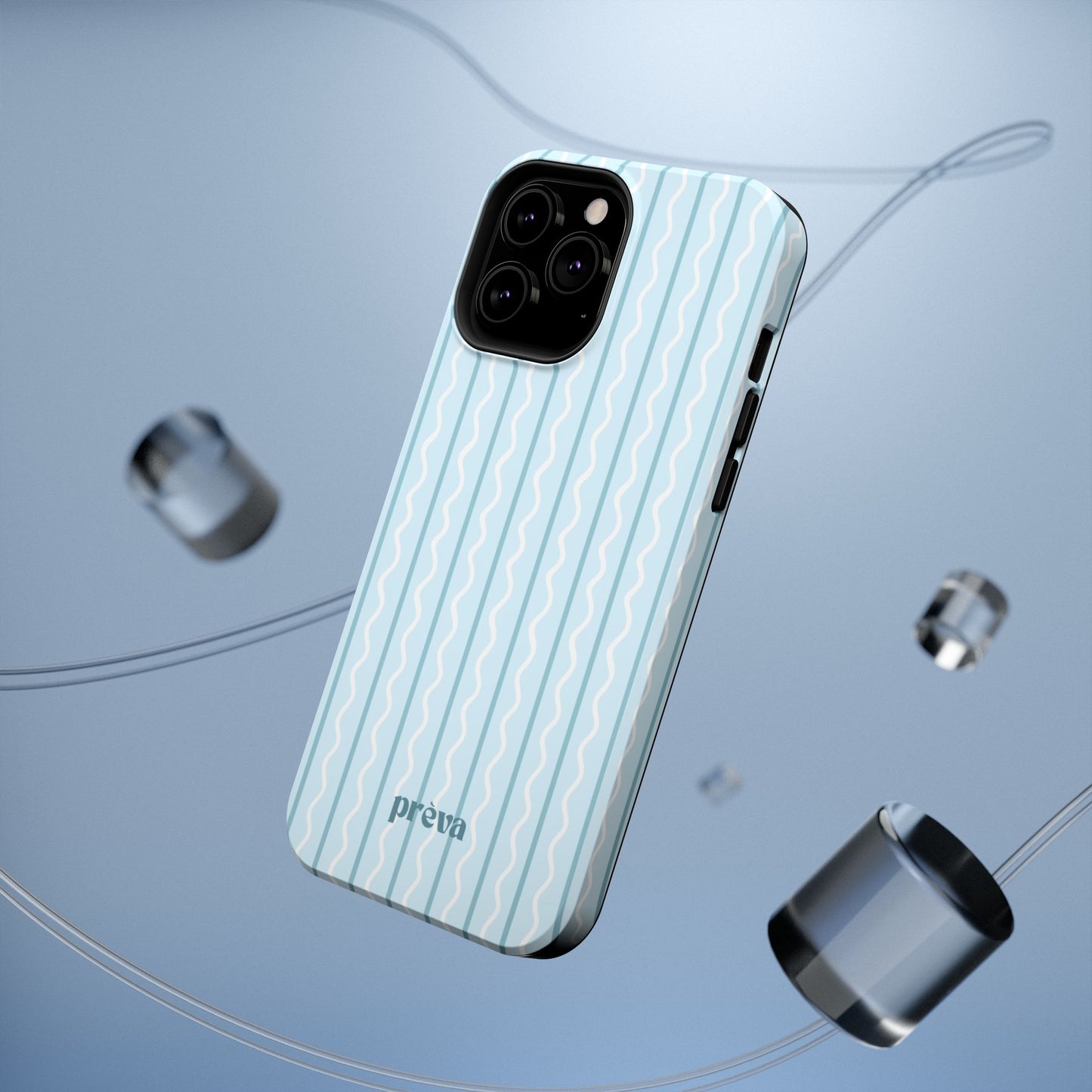 Blue Island Stripes Phone Case