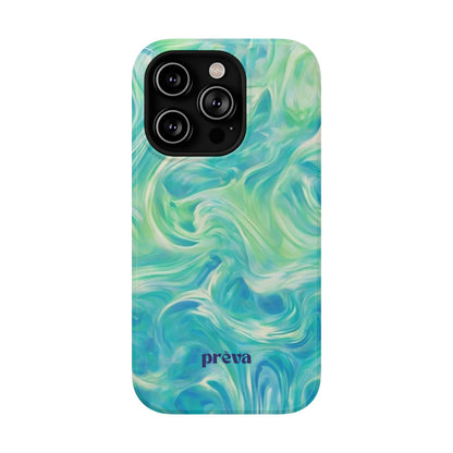 Teal & Green Swirl Phone Case