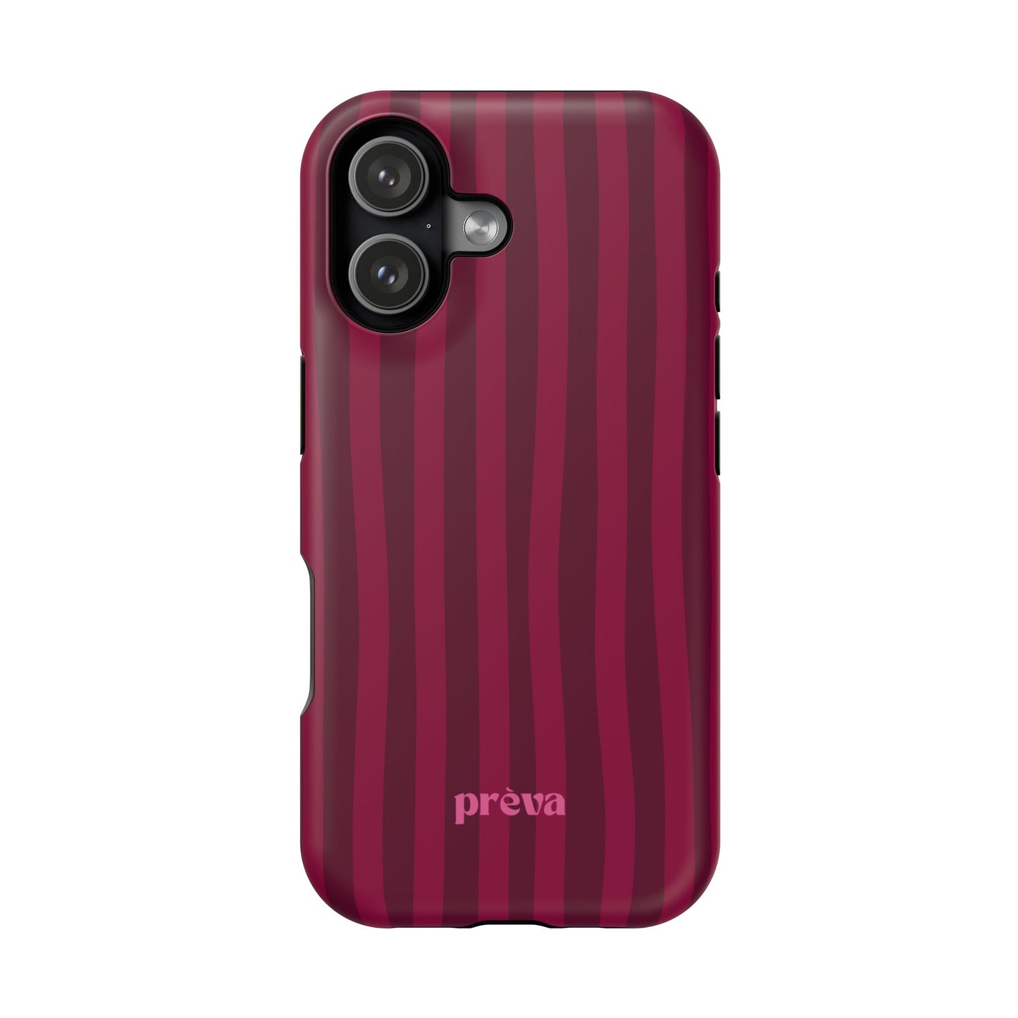 Burgandy Stripes x Ava Dudderar Phone Case