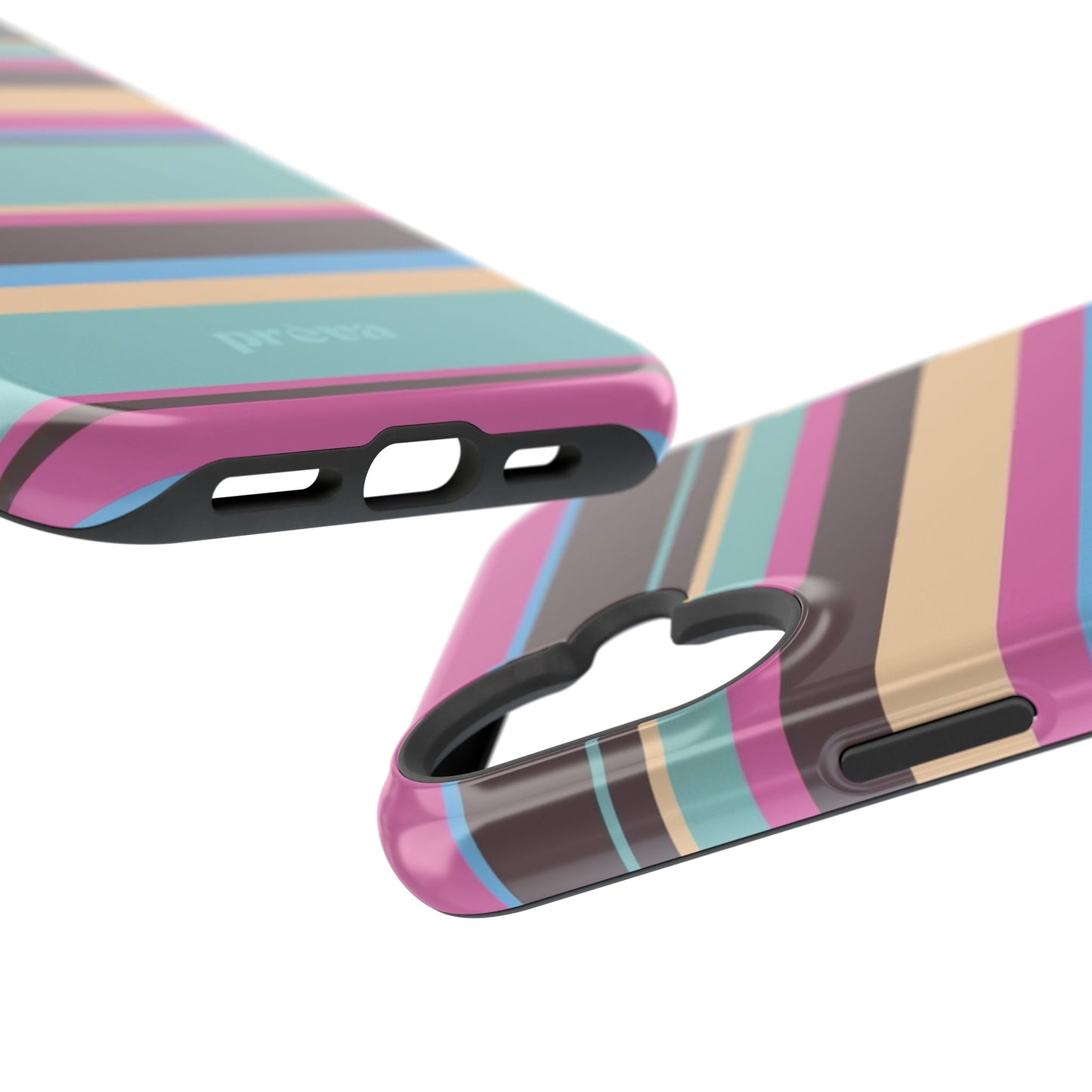 Cocoa Palm Stripes Phone Case
