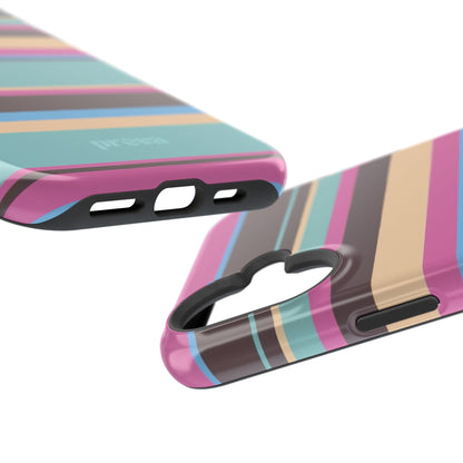 Cocoa Palm Stripes Phone Case