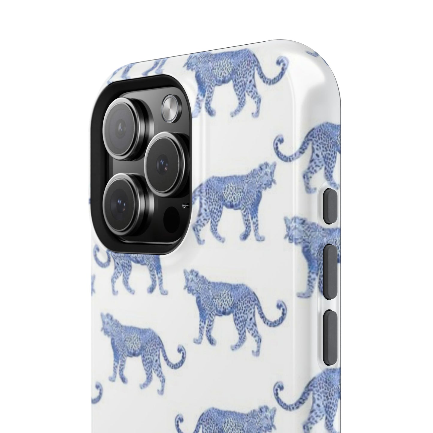 Blue Leopard Pattern Phone Case