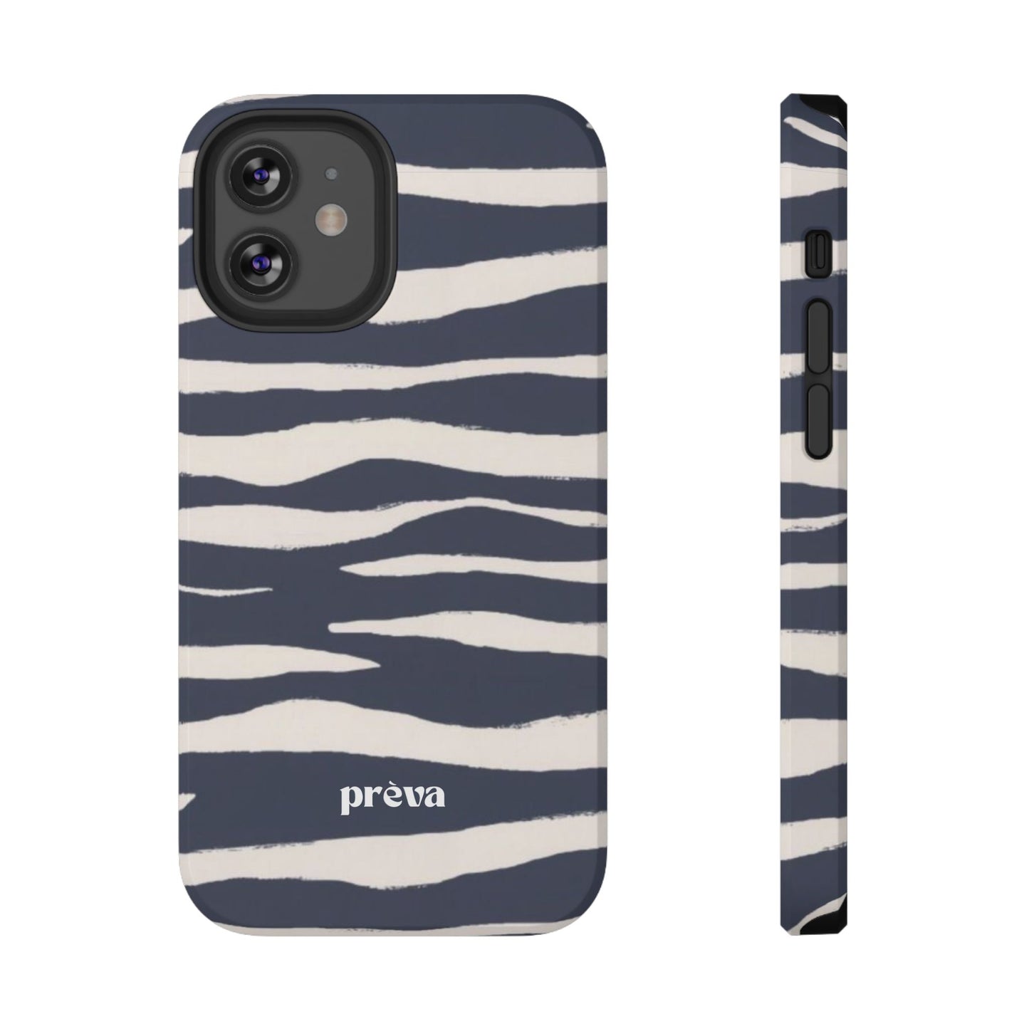 Navy & Cream Zebra Phone Case