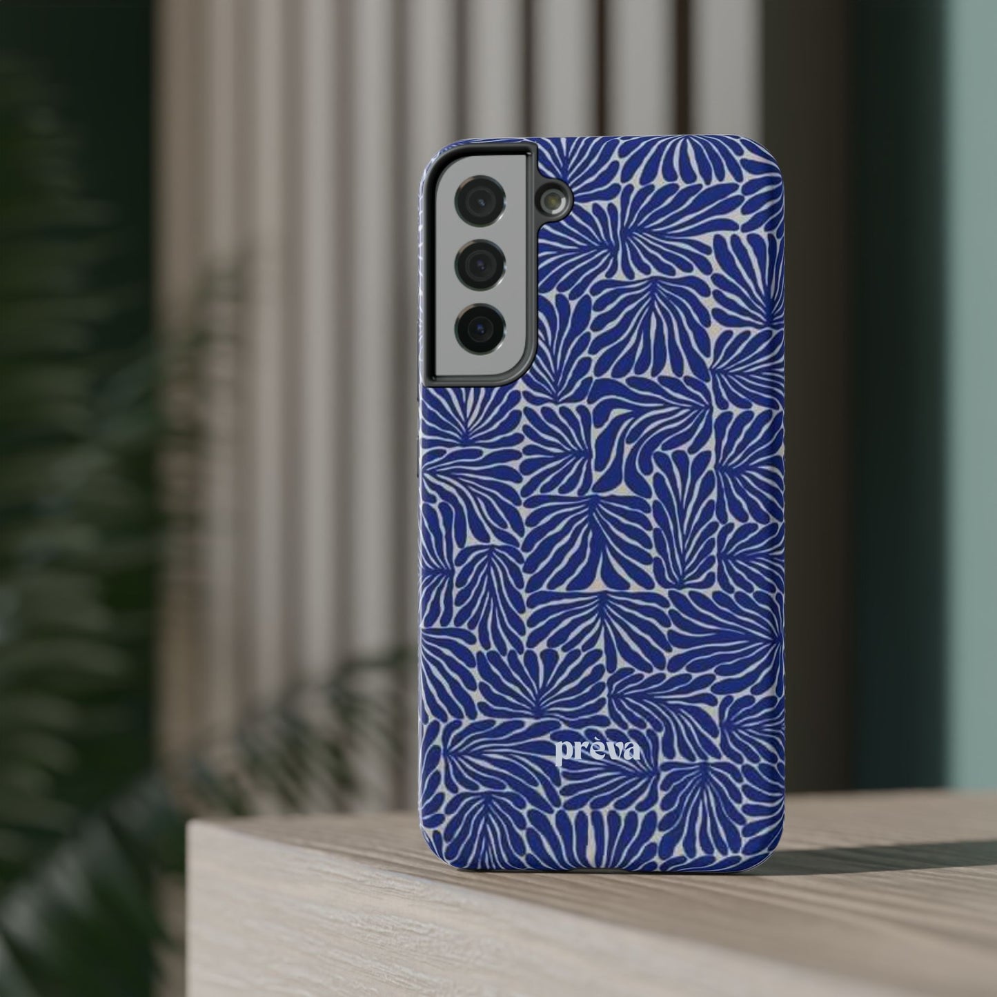 Blue Abstract Greek Phone Case