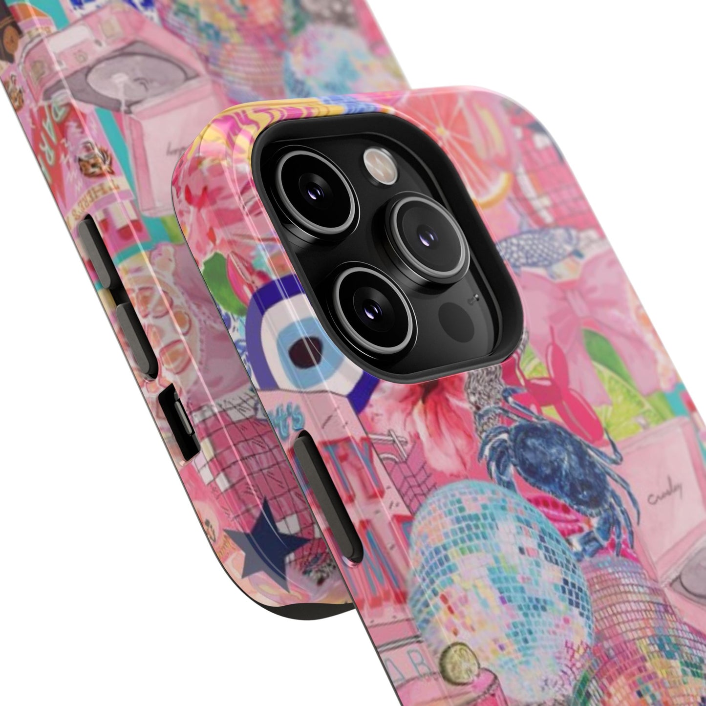 Floral & Pink Collage Phone Case