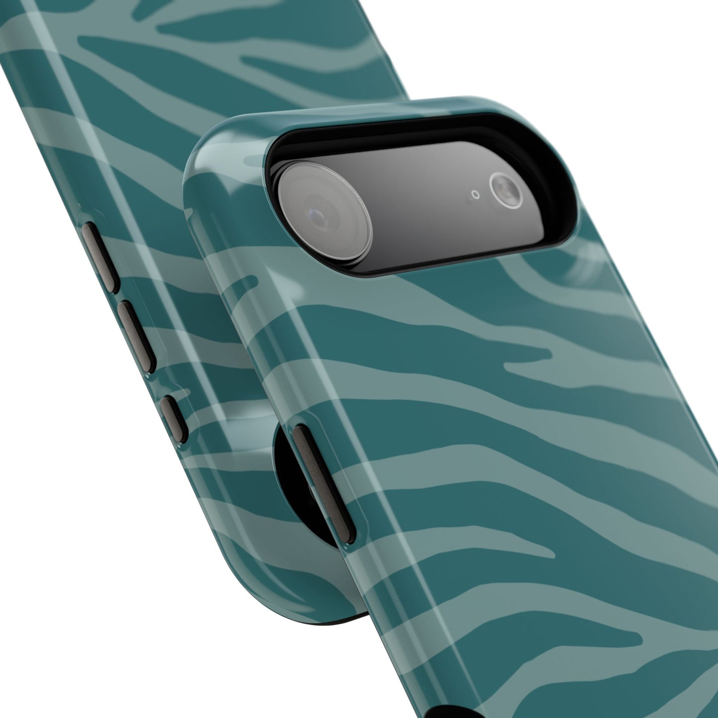 Teal Zebra Phone Case