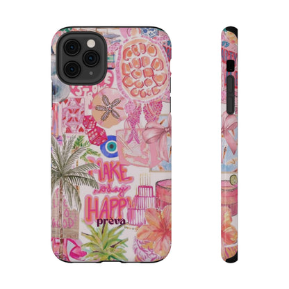 Pink Tropical Collage Phone Case