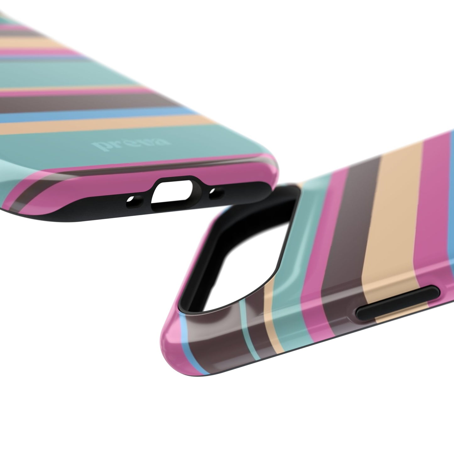 Cocoa Palm Stripes Phone Case
