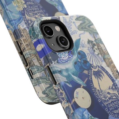 Blue Night Collage Phone Case