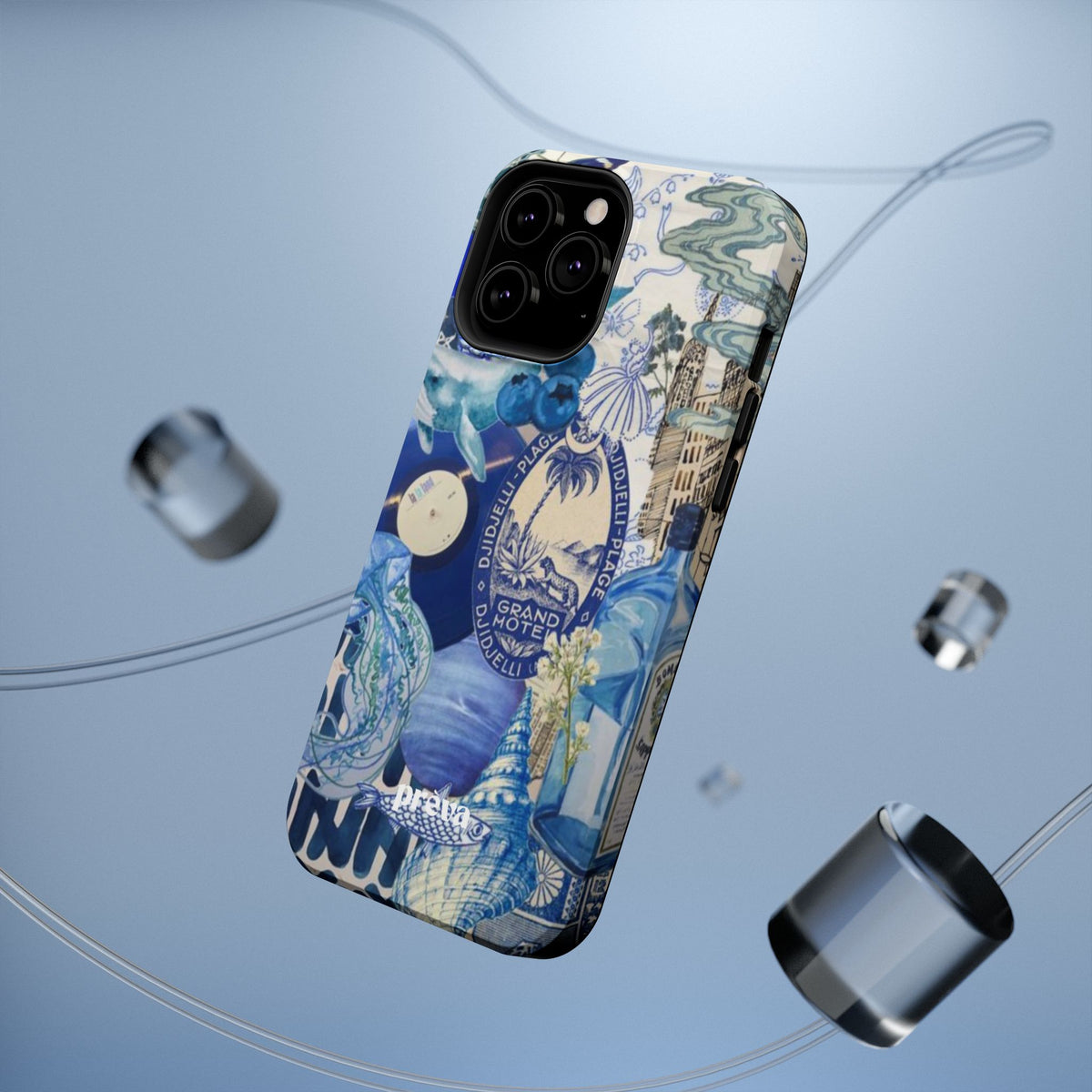 Blue Night Collage Phone Case