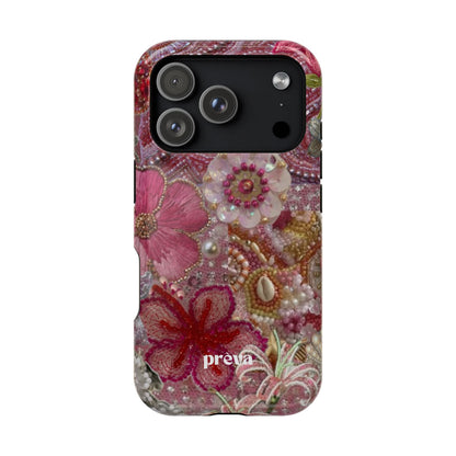 Floral Embroidery Phone Case