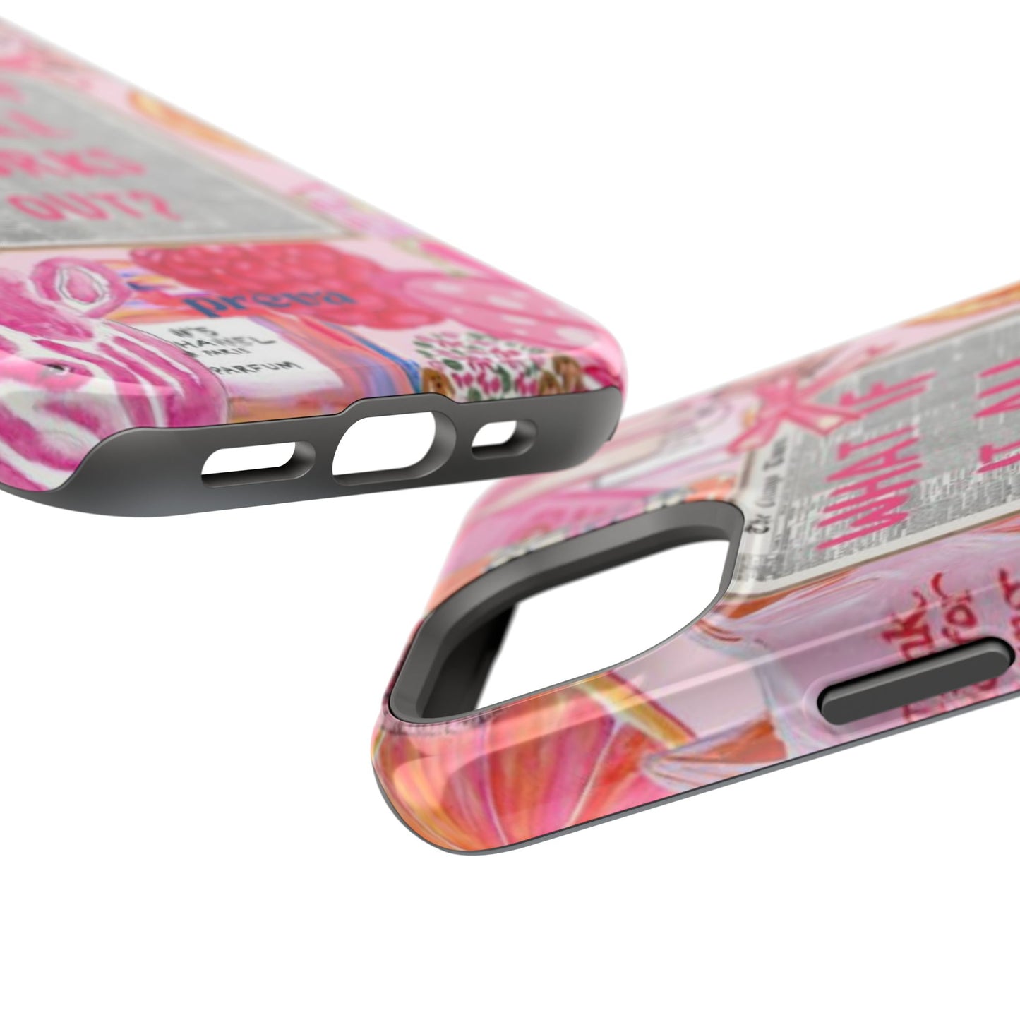 Pink "What If It All Works Out?" Collage Phone Case