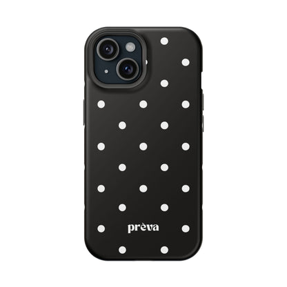 Black with White Polka Dots Phone Case