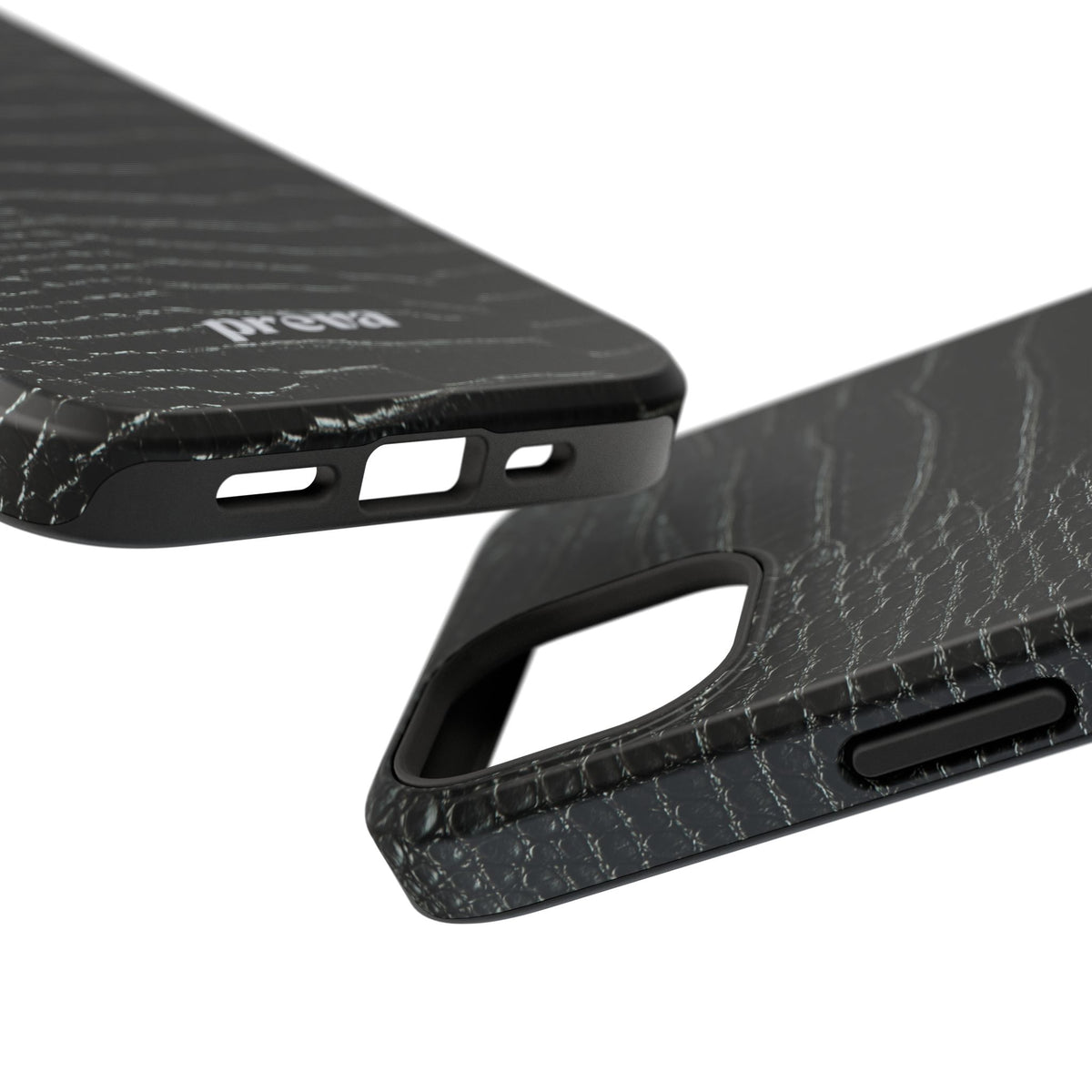 Black Croc Phone Case