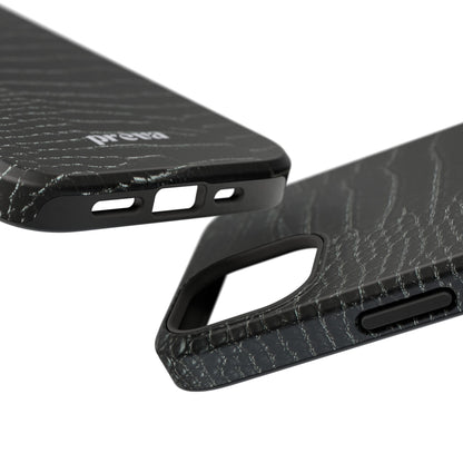 Black Croc Phone Case