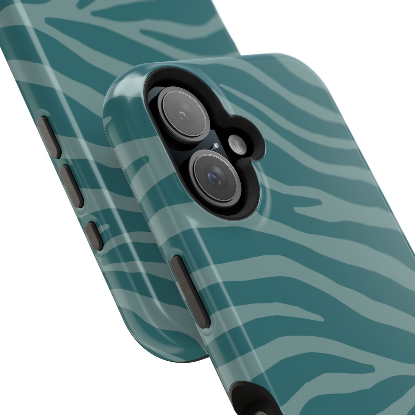 Teal Zebra Phone Case