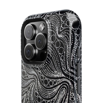 Abstract Midnight Lace Phone Case