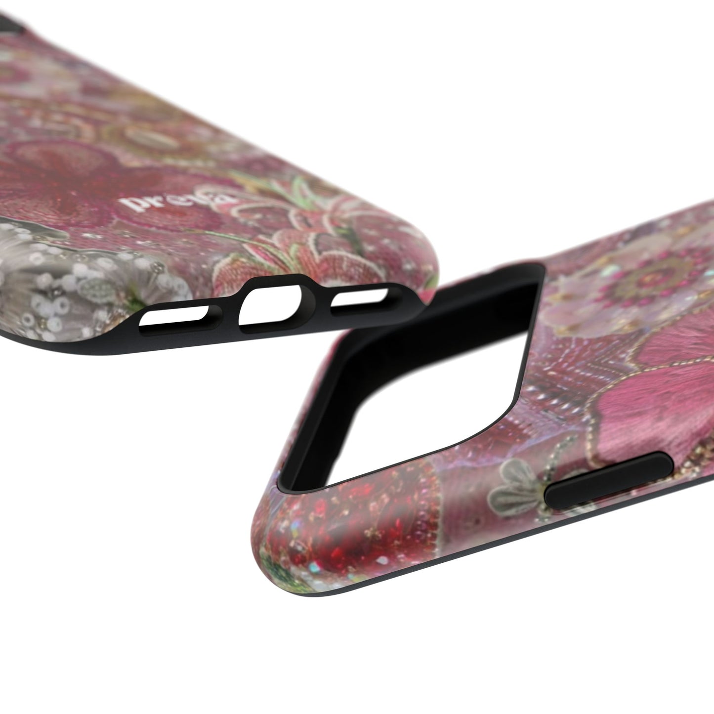 Floral Embroidery Phone Case
