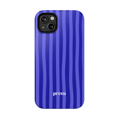 Neon Blue Stripes Phone Case