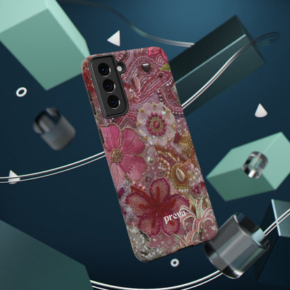 Floral Embroidery Phone Case