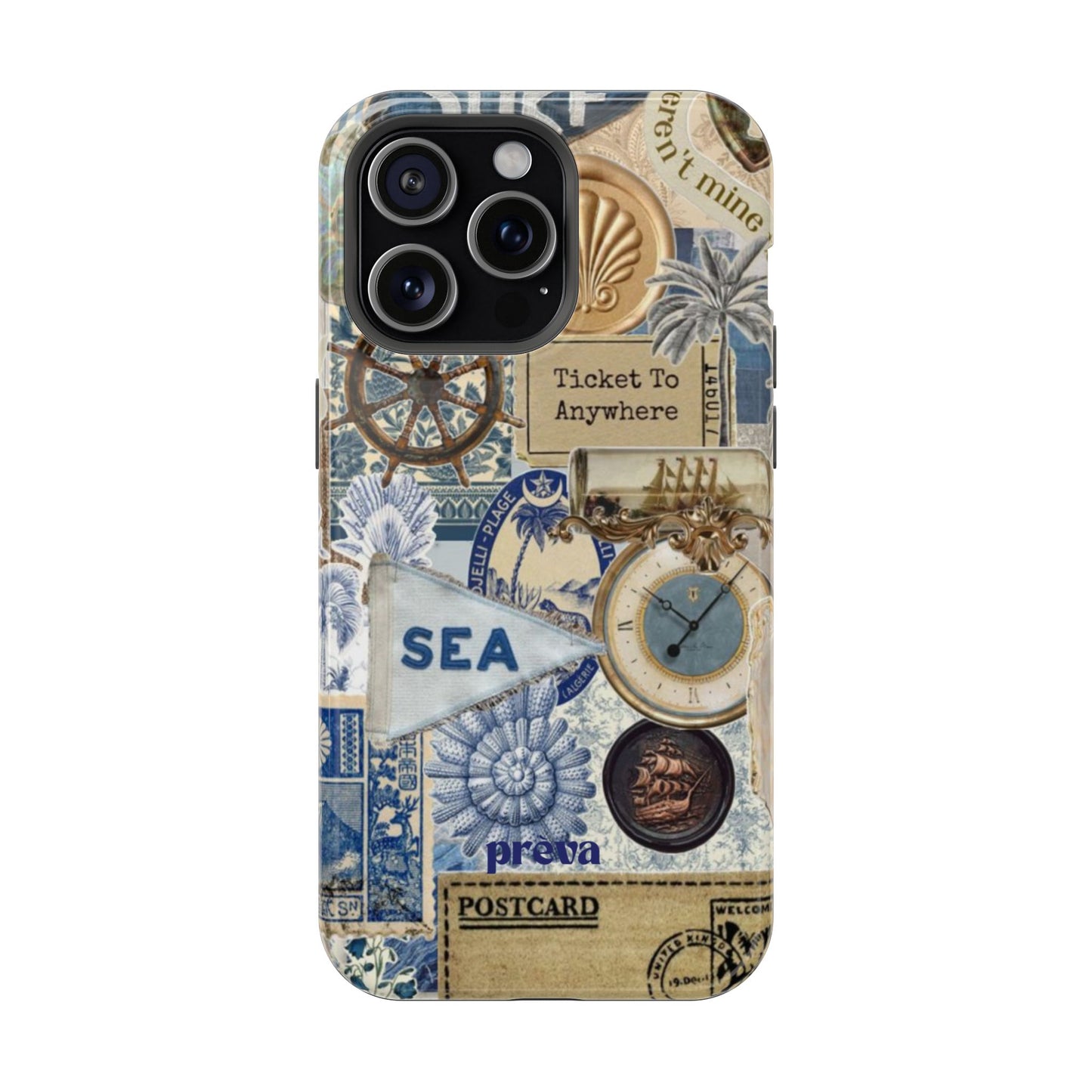 Neutral Travel Collage Phone Case