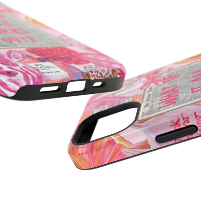 Pink "What If It All Works Out?" Collage Phone Case