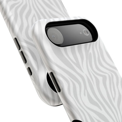 Zebra White Wave Phone Case