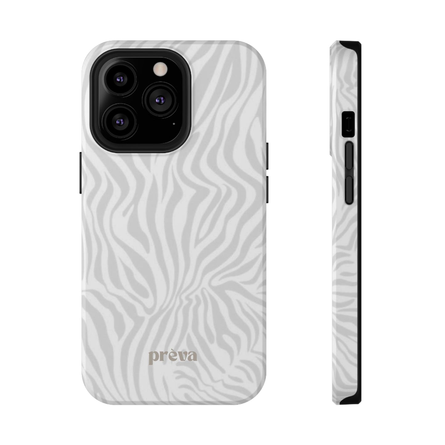 Zebra White Wave Phone Case