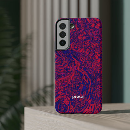 Marbled Red & Purple Impact Phone Case