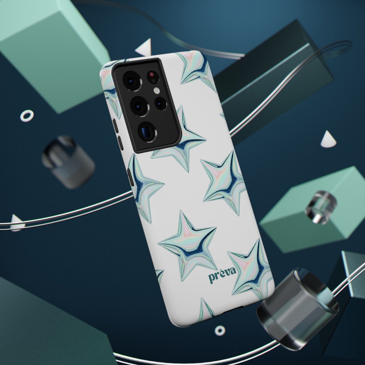 White Starburst Phone Case