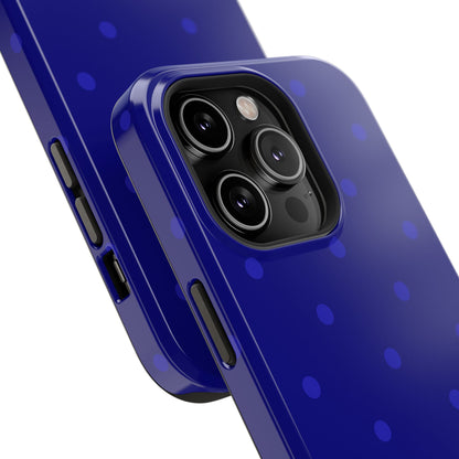 Dark Blue Polka Dots Phone Case