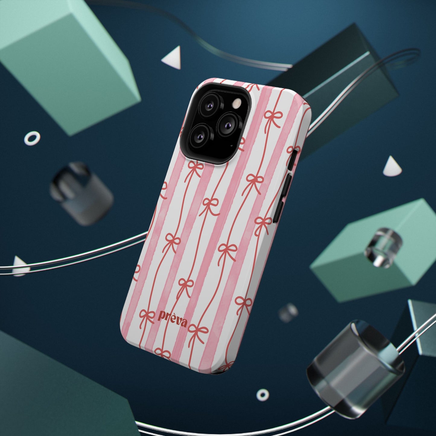 Pink Bow Chain Phone Case