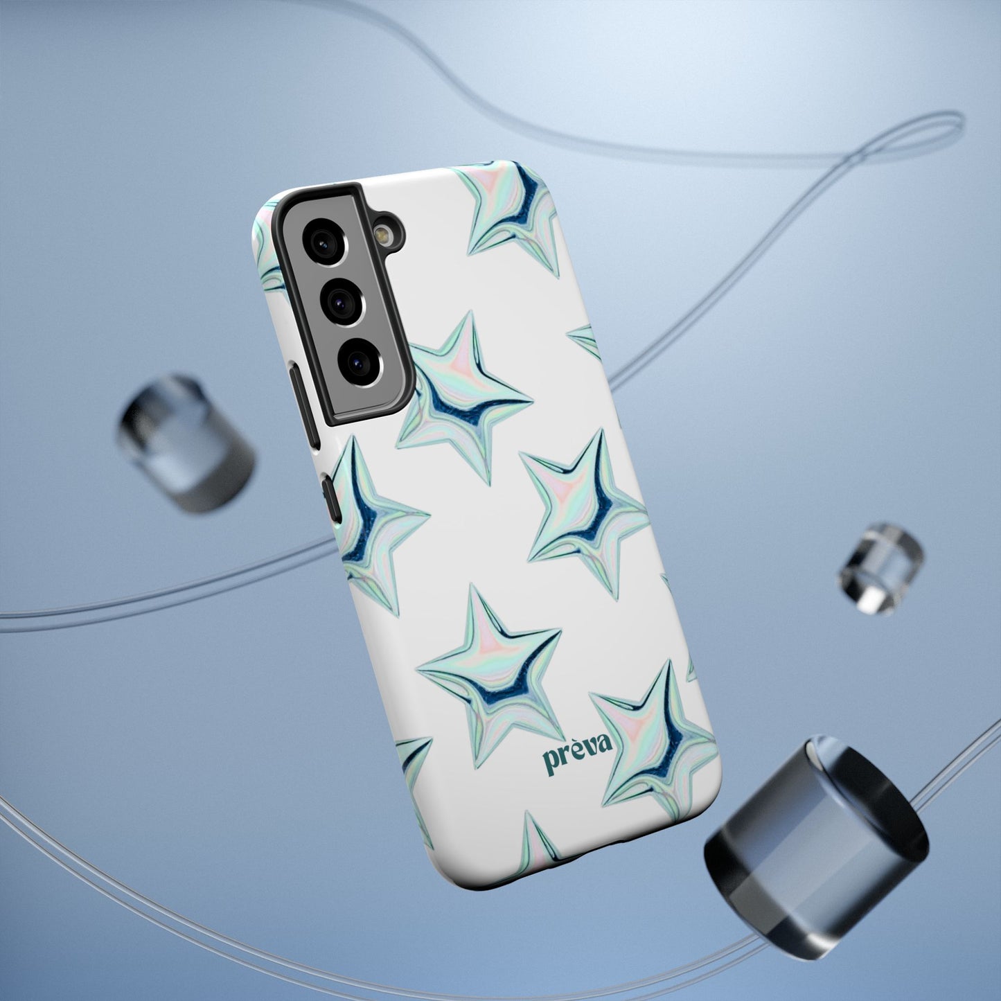 White Starburst Phone Case