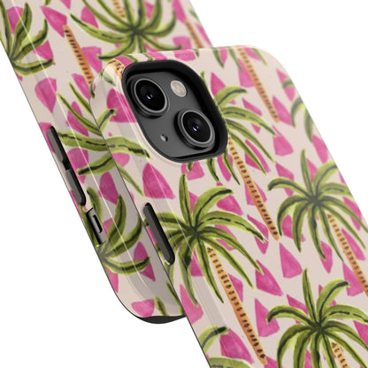Phone Case — Pink Palm Tree Impact-Resistant Protector