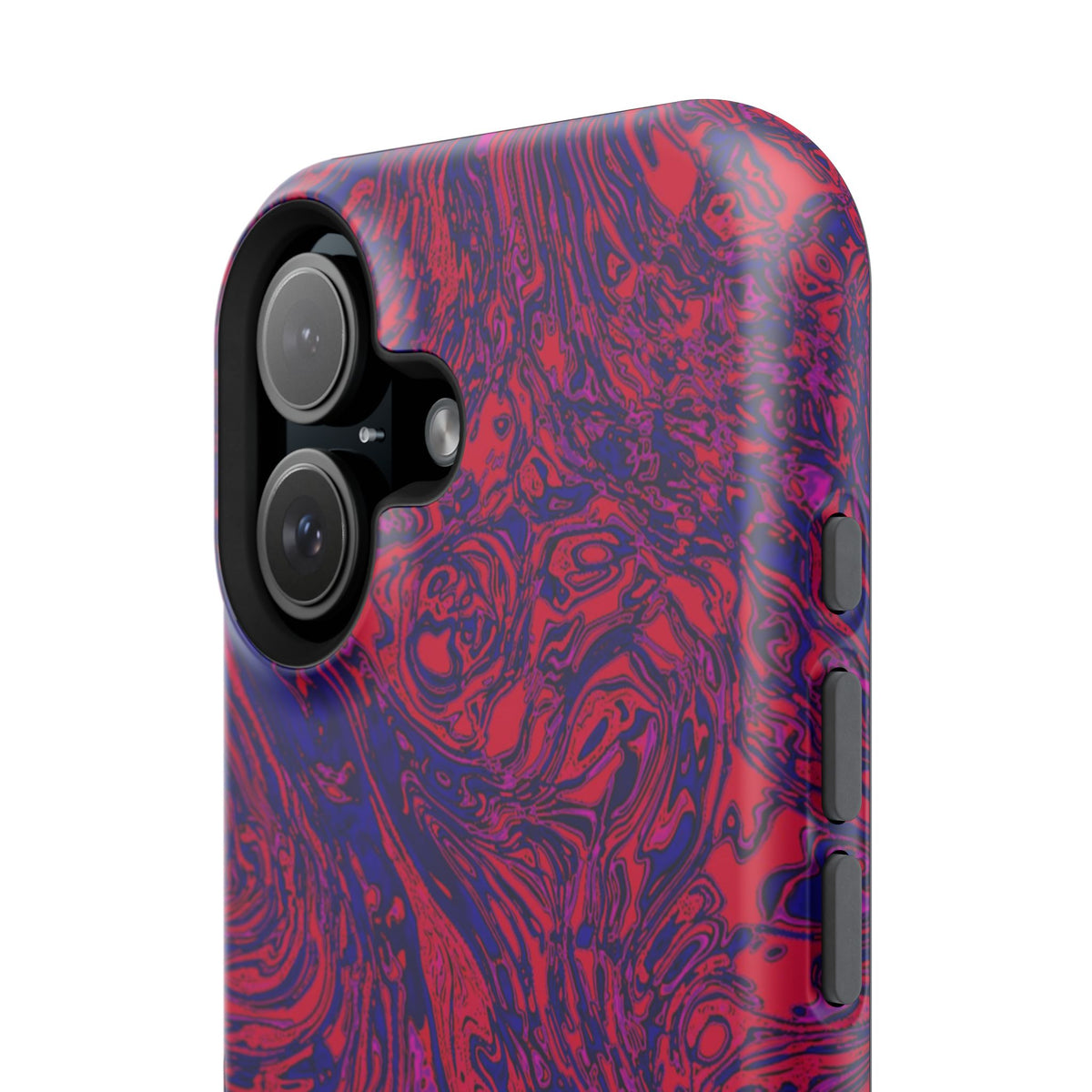 Marbled Red & Purple Impact Phone Case