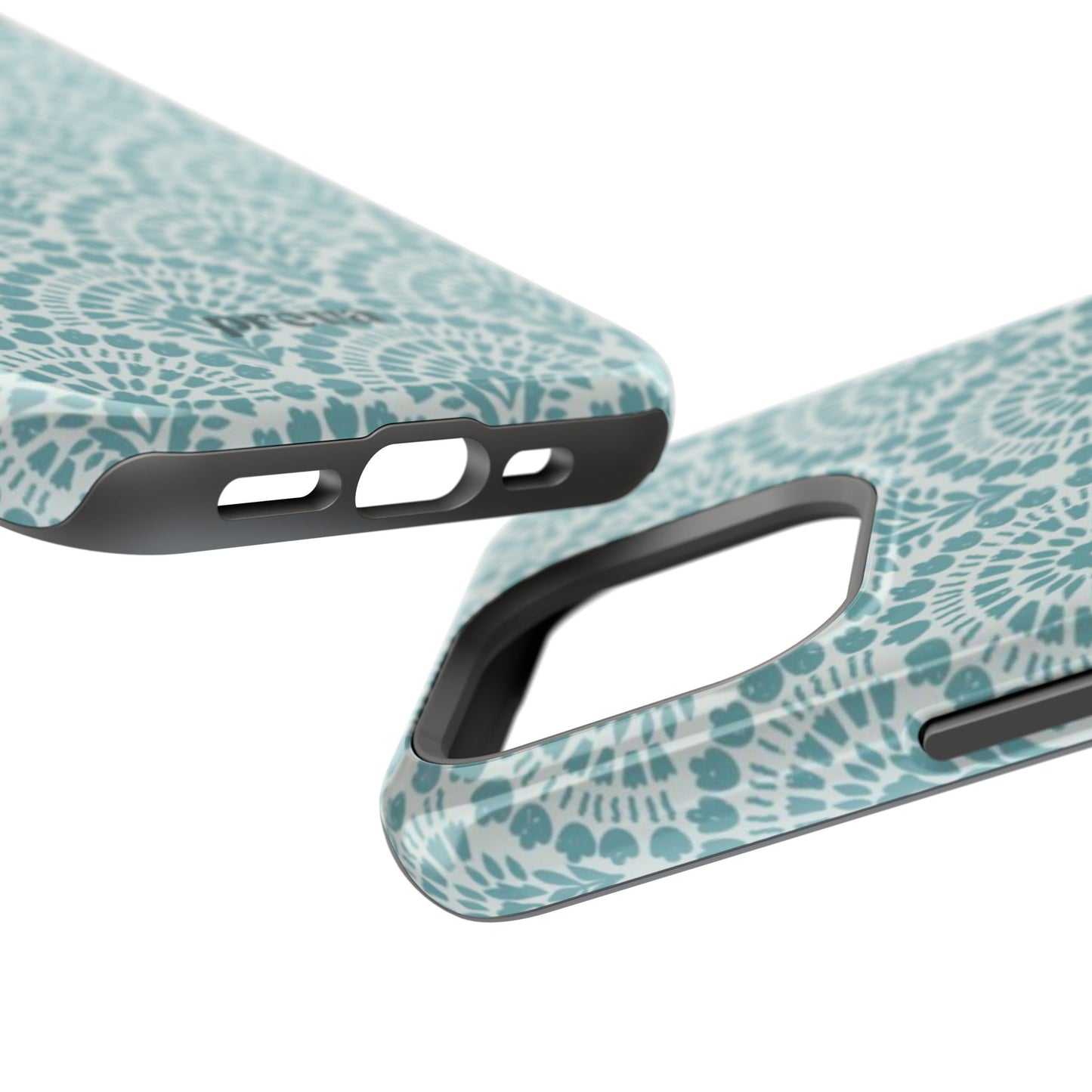 Aqua Lace Pattern Phone Case