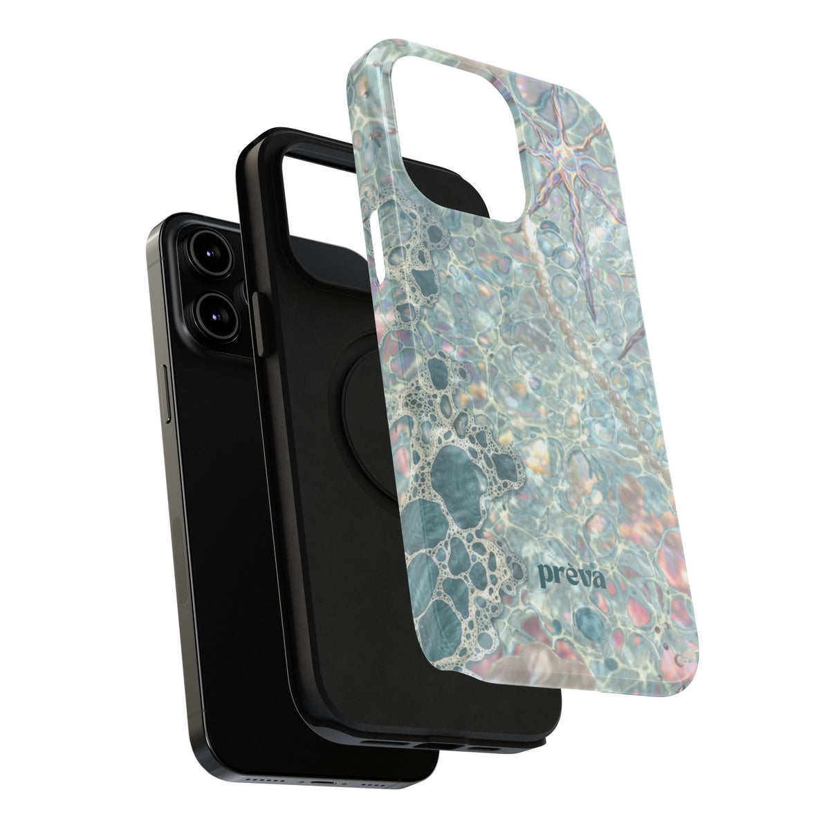 Marbled Seafoam Impact-Resistant Phone Case
