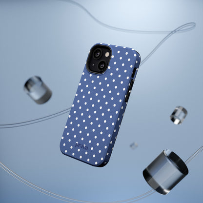 Navy Polka Dot Phone Case