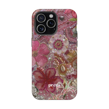 Floral Embroidery Phone Case