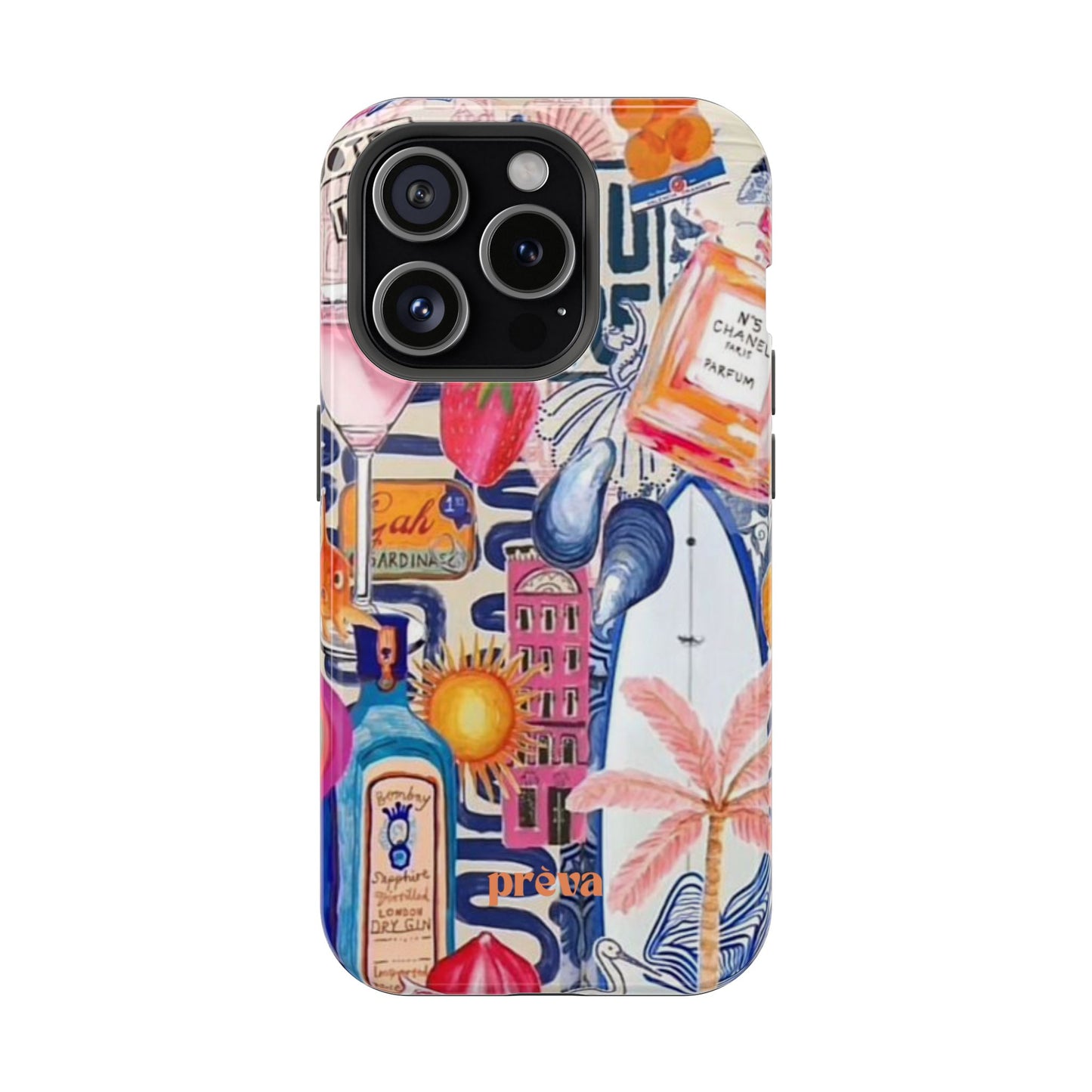 Tropical Beach Collage Phone Case