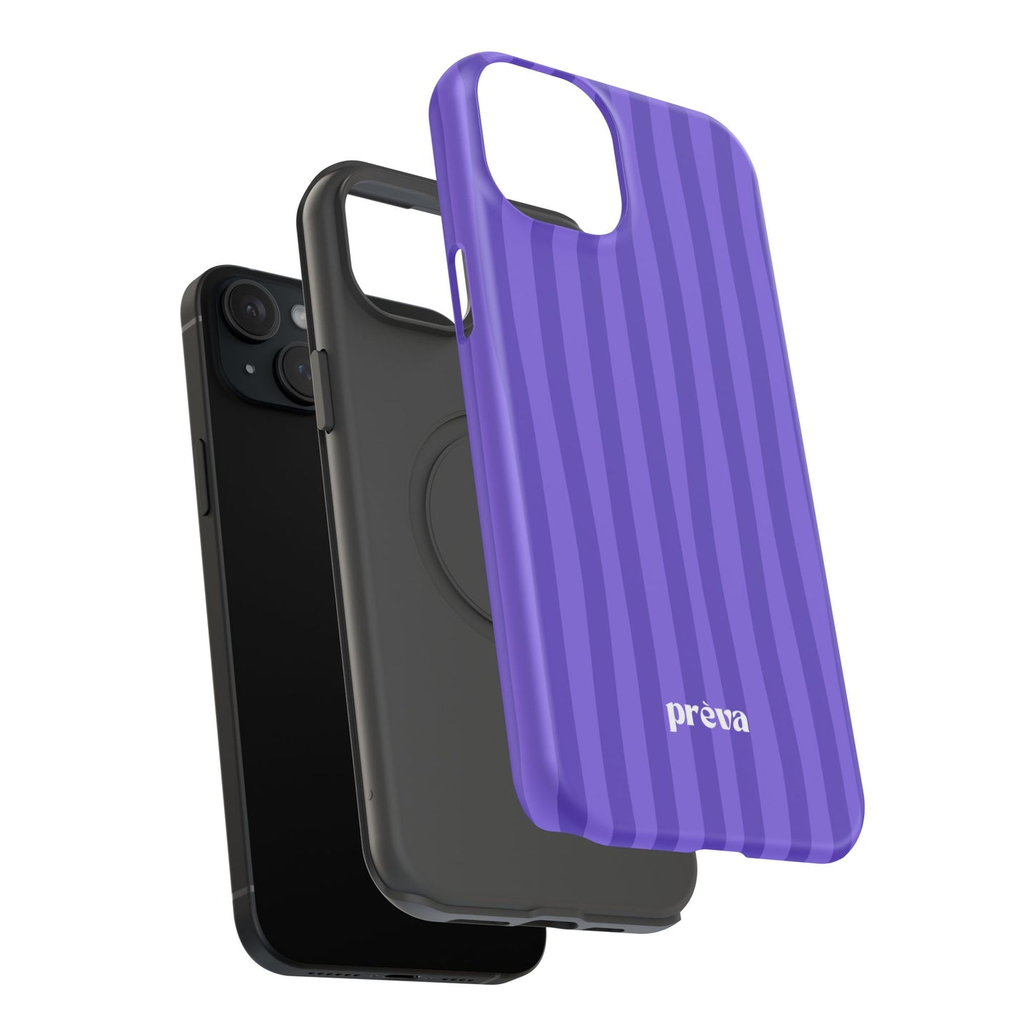Dark Purple Stripes Phone Case