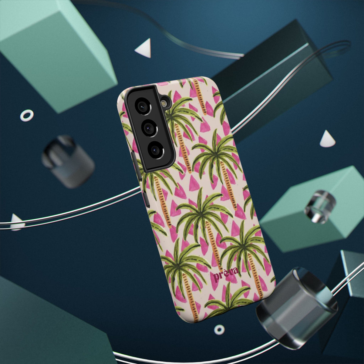 Phone Case — Pink Palm Tree Impact-Resistant Protector