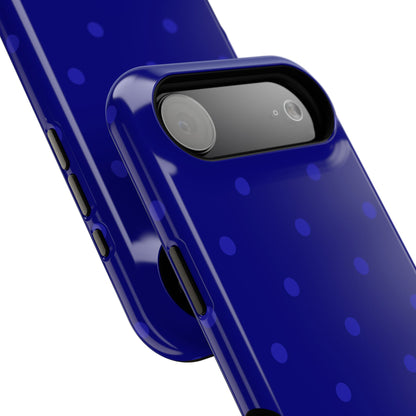 Dark Blue Polka Dots Phone Case