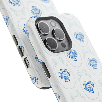 Fancy Teal Shell Phone Case