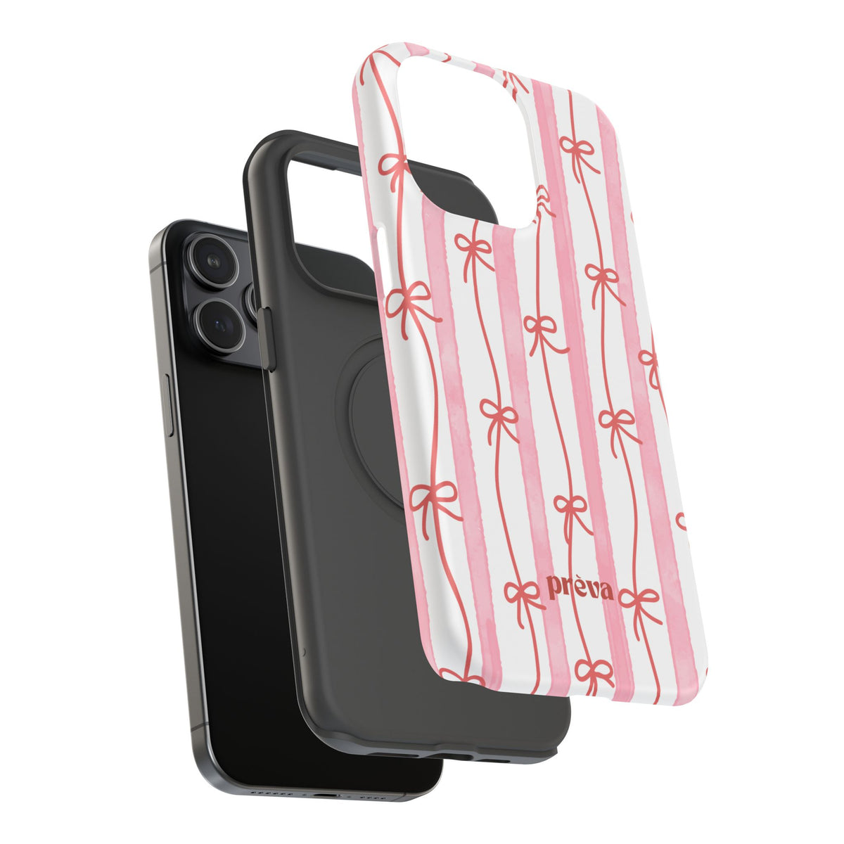 Pink Bow Chain Phone Case