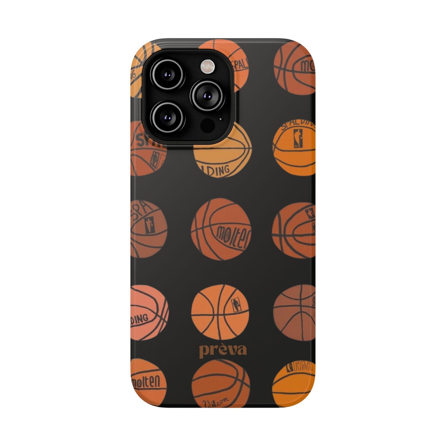 Black Basketball Phone Case