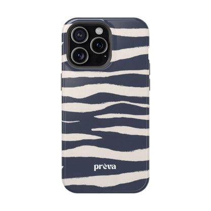 Navy & Cream Zebra Phone Case